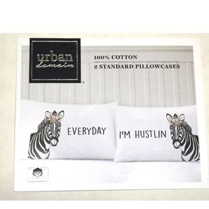 Urban Domain 2 Standard Pillowcase 20x30 51x76 cm Cotton Zebra